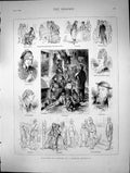 Antique Old Print Pictures London Bar Parson Flock Beefeater Costermonger1874