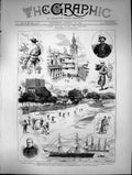 Old Civil War Spain Cathedral Seville Frigates Victoria Almanza 1873 Victorian