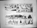 Original Old Antique Print Autumn Manoeuvres Dartmoor Review Sham Fight 1873