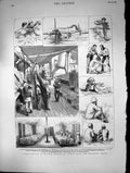 Old Antique Print Volunteering British Burmah Insein Moulmein Rifles 1882 19th
