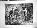 Old Antique Print Wandering Heir H Woods James Behind Tree Two Siers 1872 19th