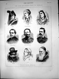 Antique Old Print Italian Characters King Victor Emmanuel Prince Humbert 1873