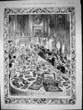 Original Old Antique Print Viewing Wedding Presents Marlborough House 1889 19th