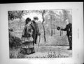 Original Old Antique Print Sunday Evening Stroll Chelsea Hospital Gardens 1873