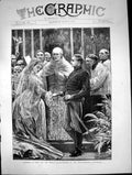 Old Antique Print Marriage Miss Fox Prince Liechtenstein Kensington 1872 19th