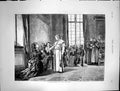 Original Old Antique Print Reception Vatican Lady Kissing Hand Pope 1873 19th
