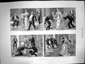 Original Old Antique Print Supper Extra Choosing Partner Dance With Lady 1890