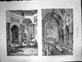 Antique Old Print Bazaar Tangier Morocco Restoration Southwell Cathedral 1888