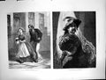 Antique Old Print Eliza Davis George Thomas Standard Bearer Rembrandt 1872 19th