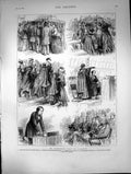 Old Print 1873 Mr Disraeli Visit Glasgow Kibble Place Embryo Lord Rector 19th