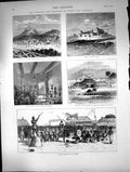 Old 1873 Ashantee War Elmina Coomassie Public Execution Coomassie Geo Victorian