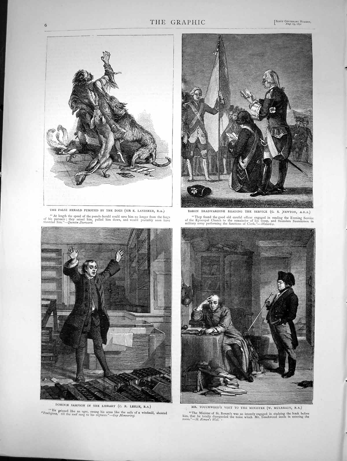 Old 1871 Domnie Sampson Library Touchwood Visit Minister Baron Bradwa Victorian