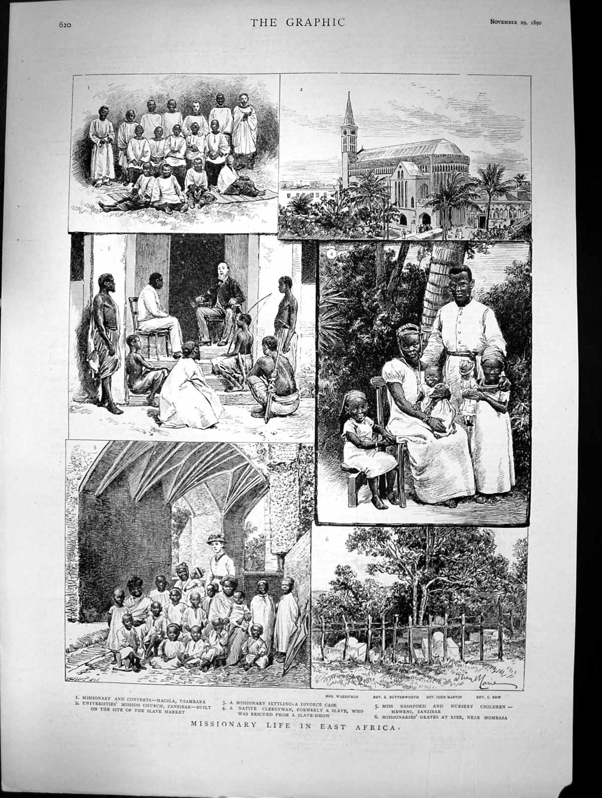 Old 1890 Missionary Life East Africa Wakefield Butterworth Martin Bsh Victorian