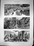 Old 1890 Chin-Lushai Expeditionary Force Rajah Lienpunga Bazaar Demag Victorian
