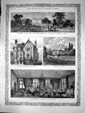 Old 1882 Royal Wedding Claremont House Esher Duke Albany Boyton Manor Victorian