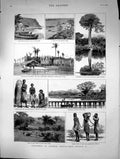 Old 1883 Loanda South-West Africa Quanga River Dande Slaves Kabenda E Victorian