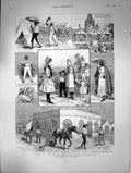 Old Print 1888 Johannesburg G-Fields Transvaal President Kruger Pretoria 19th