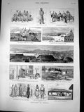 Old Print 1882 Siberia Gi Man Ussuri Tobolsk Gostinnoi Valdivostock Pris 19th