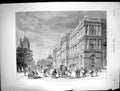 Old Print 1874 Government Offices Whitehall Building London Architecture 19th