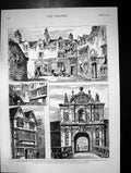 Old 1878 Plymouth Palace Court Catherine Arragon Citadel Gate Notte S Victorian