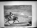 Old Antique Print 1871 Horse Racing Bech Tide Man Lady Sea Scene Brodie 19th