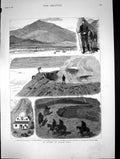 Old 1883 Ascent Mount Etna Sicilian Muleteer Casa Inglese Cone Mounta Victorian