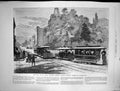 Antique Print 1883 Hallidies Patent Cable Tramway System Railway Transport 19th