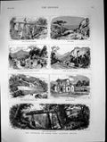Old 1883 Pirncipe Do Gram Para Railway Brazil Grotto Funda Ponte Rubi Victorian