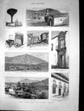 Old 1885 Canary Islands Tenerife Valverde Church Ferro Orotava Turnbu Victorian