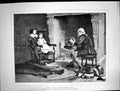 Old 1879 Young Children Man Sitting Chair Fireplace How Their Grandfa Victorian