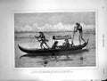Original Old Antique Print 1882 Portia Nerissa Morning Trial River Boat Wallis