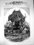 Original Old Antique Print 1873 Hunting Trophy Memory Sir Edwin Landseer 19th