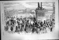 Original Old Antique Print Grand Entry Emperor Russia Into St Petersburg 1856