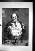 Old Last Toast The Ladies Jt Lucas Portly Gent Raising Glass Table 18 Victorian