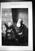 Old Print My Last Pantomine When I Took Grandchildren Covent Garden 1876 19th