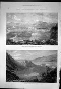 Antique Print Explorations Ephesus St Pauls Prison Port Mount Coressus 1875