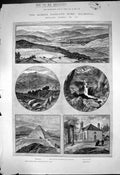 Antique Print Queens Highland Home Balmoral Crathie Church Loch Na Gar 1885