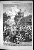 Old Saturday Half Holiday People Eating Drinking Dancing Windmill 187 Victorian