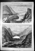 Antique Print Opening Skye Railway Strome Ferry Terminus Strath Carron 1870