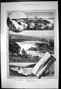 Old Views Sweden Castle Gripsholm Malar Lake Toppo Fall Areskutan 189 Victorian