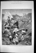 Old French Expedition Tunis Goums Reconnoitring Attack Khroumirs 1881 Victorian