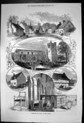 Old Birthplace Relics John Bunyan Elstow Church Bunyans Cottage 1874 Victorian