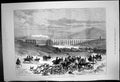 Original Old Antique Print Fox Hunting Campagna Last Meet Roman Hunt 1875 19th
