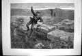 Original Old Antique Print Convict Life Dartmoor Dash Freedom Guard Shoots 1881