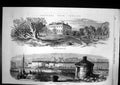 Old Antique Print Sligo House Westport Mayo Deserted Wharfs Westport 1870 19th