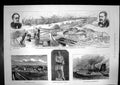 Antique Old Print Middlesbrough Iron Furnaces Mr Bolckow Statue Fallows 1881