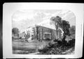 Original Old Antique Print Tichborne House Grounds Alresford Hants 1871 19th