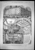 Antique Old Print Marshall Snelgrove London Costumes Carpets Furs Lace 1884