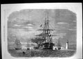 Old Antique Print Departure Prince Wales Plymouth Sound For Canada 1866 19th
