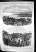 Antique Old Print Nova Scotia Gfields Auriferous Quartz Laidlaws Farm 1862 19th